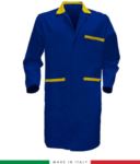 camice da lavoro 100% cotone made in Italy colore azzurro/grigio RUBICOLOR.CAM.AZG