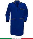 camice da lavoro 100% cotone made in Italy colore azzurro/grigio RUBICOLOR.CAM.AZGR