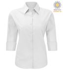 Camicia da divisa per lavoro maniche a 3/4 colore bianco X-K558.BI