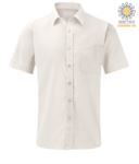 camicia da uomo a manica lunga colore bianco X-K551.ANG