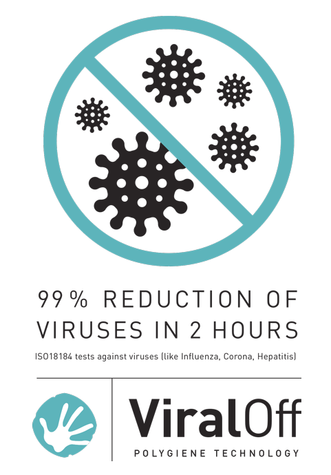 Immagine della tecnologia ViralOff che riduce il 99% dei virus in 2 ore