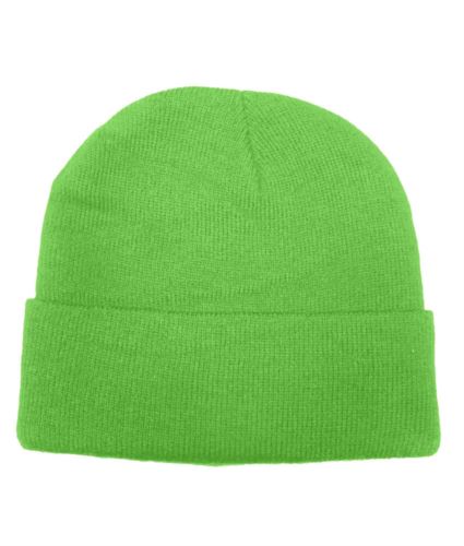 BERRETTO INVERNALE. Colore Verde Fluo