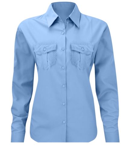 Camicia donna maniche 3/4 arrotolabili