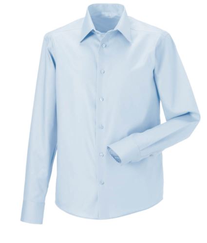 Camicia no stiro uomo maniche lunghe