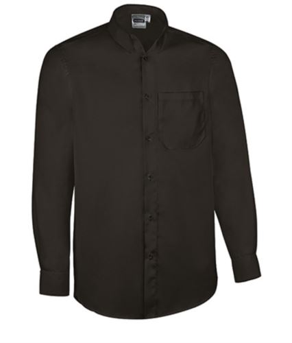 Camicia uomo a maniche lunghe nera