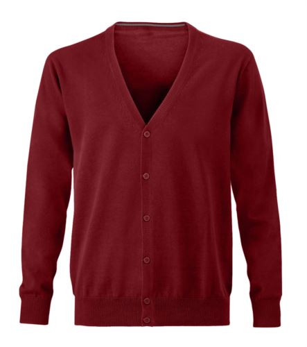 Cardigan uomo scollo a V