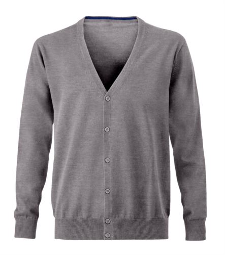 Cardigan uomo scollo a V