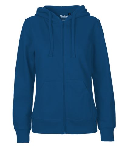Felpa Hoodie con zip lunga