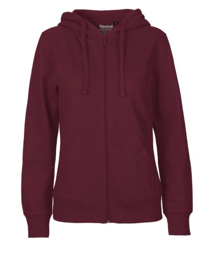 Felpa Hoodie con zip lunga