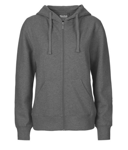 Felpa Hoodie con zip lunga