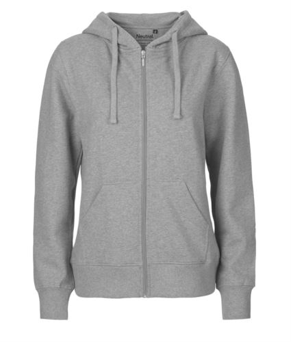 Felpa Hoodie con zip lunga