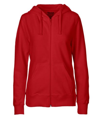 Felpa Hoodie con zip lunga