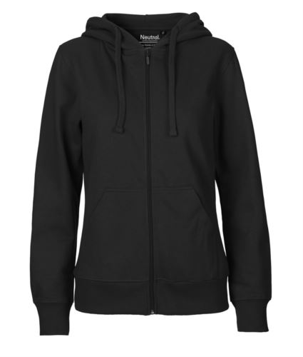 Felpa Hoodie con zip lunga