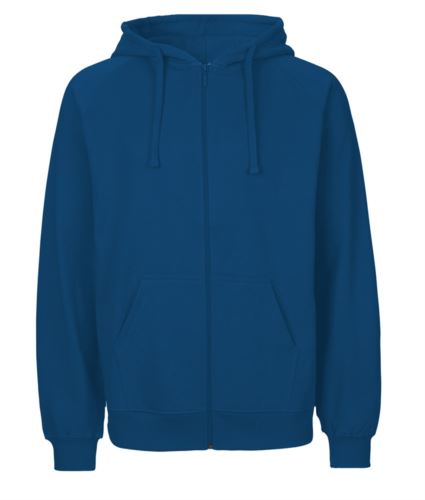 Felpa Hoodie con zip lunga