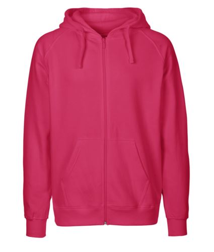 Felpa Hoodie con zip lunga