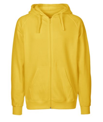 Felpa Hoodie con zip lunga