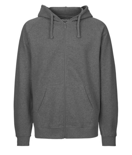 Felpa Hoodie con zip lunga