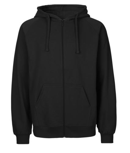 Felpa Hoodie con zip lunga