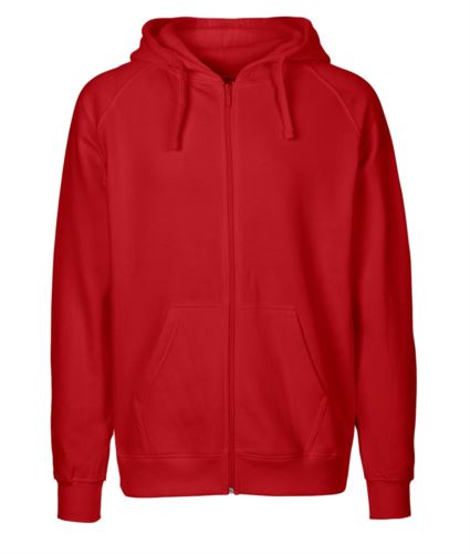Felpa Hoodie con zip lunga