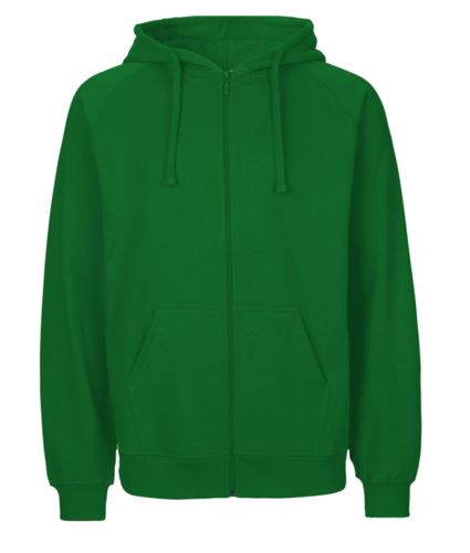 Felpa Hoodie con zip lunga