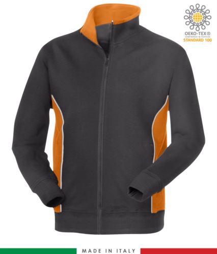 Felpa zip lunga best sale