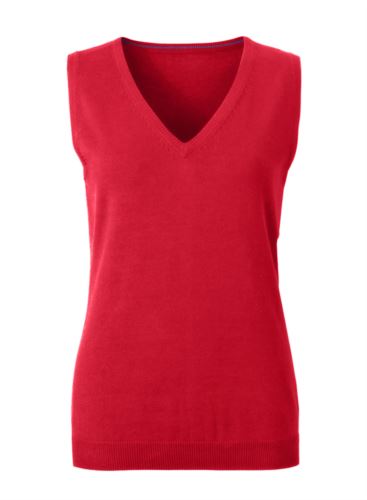 Gilet donna in maglina rosso