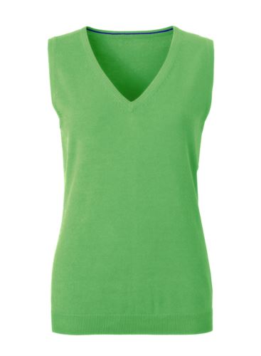 Gilet donna in maglina verde