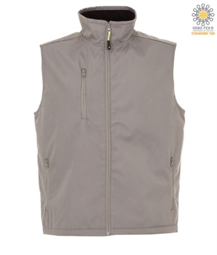 Gilet in nylon 400d grigio chiaro