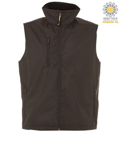 Gilet in nylon 400d nero