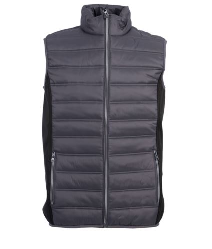 Gilet in tessuto composito grigio