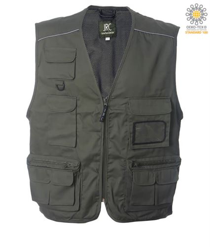 Gilet multitasche estivo verde