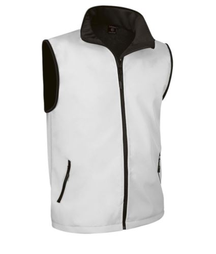 gilet in softshell bianco