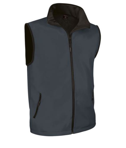 gilet in softshell grigio