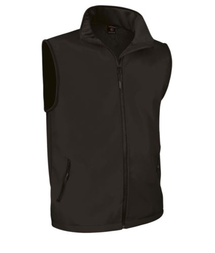 gilet in softshell nero