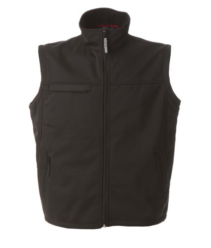 Gilet softshell impermeabile nero