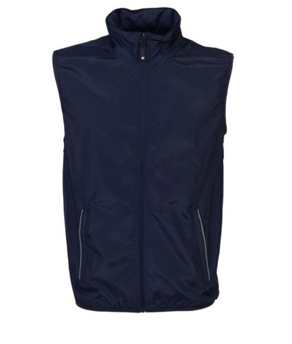 Gilet uomo impermeabile blu navy