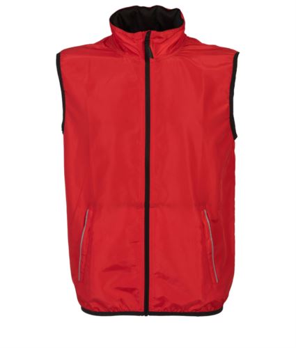 Gilet uomo impermeabile rosso