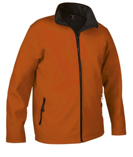 Giubbino in softshell arancione