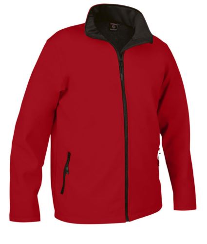 Giubbino in softshell rosso