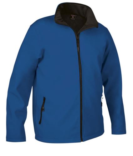 Giubbino in softshell azzurro royal