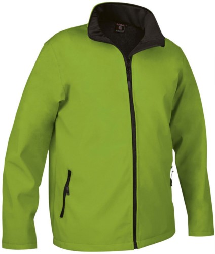 Giubbino in softshell verde