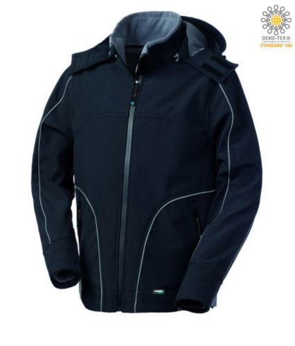 Giubbino softshell nero