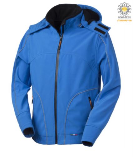 Giubbotto softshell azzurro royal