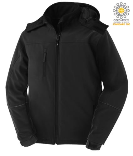 Giubbino softshell imbottito nero