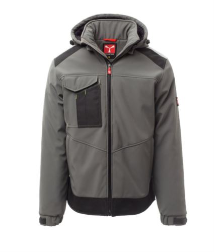 Giubbotto Softshell imbottito Smoke/Nero