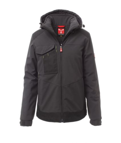 Giubbotto Softshell imbottito Antracite/Nero