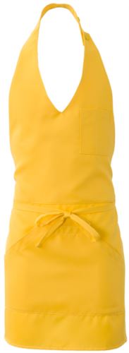 Grembiule con tascone unico centrale, colore giallo