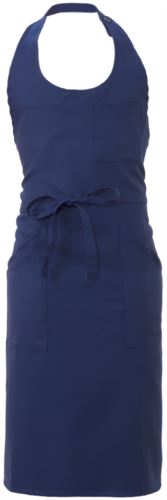 Grembiule con tasche e taschini, colore blu navy