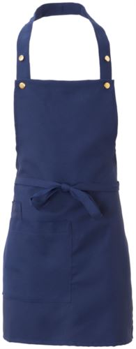 Grembiule con tascone laterale, colore blu navy