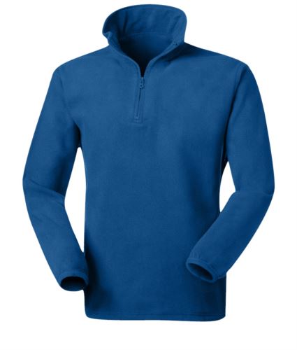 Micropile zip corta azzurro royal
